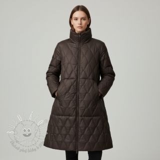 Prešívaná látka Triangle taupe