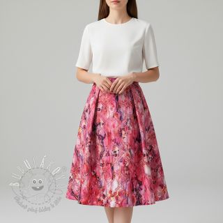 Prešívaná látka Snake gardini pink