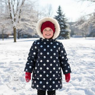 Prešívaná látka FOIL Dot navy