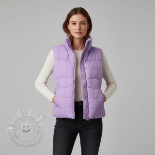 Prešívaná látka Graphic square lilac apricot