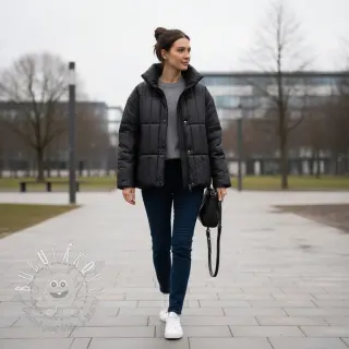 Prešívaná látka Classic black