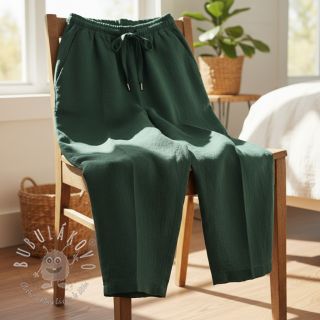 Ľan predpraný STONEWASHED PREMIUM bottle green