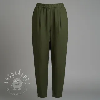 Ľan predpraný 170 g army green