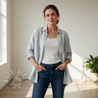 Ľan predpraný 170 g light blue