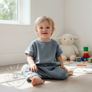 Ľan predpraný 170 g ocean green