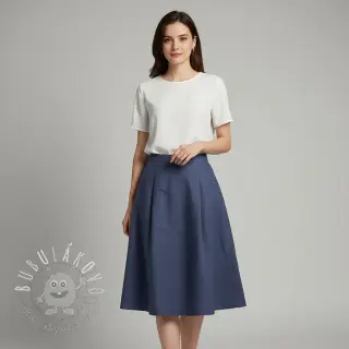 Ľan predpraný jeans