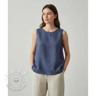 Ľan predpraný jeans