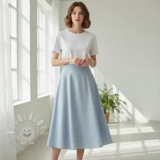 Ľan predpraný baby blue