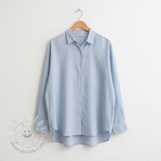 Ľan predpraný baby blue