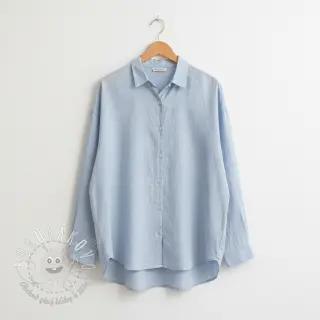 Ľan predpraný baby blue