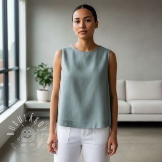 Ľan predpraný ocean green