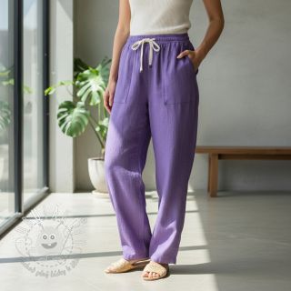 Ľan predpraný purple