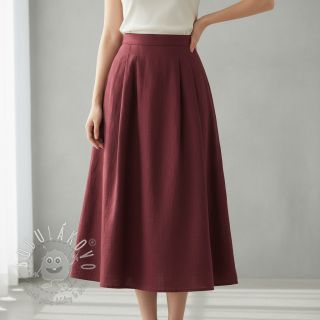 Ľan predpraný bordeaux