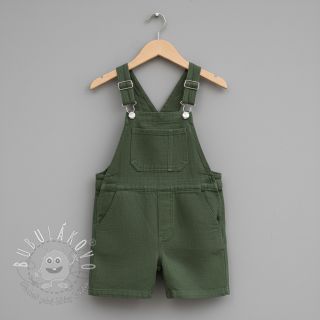 Ľan predpraný forest green