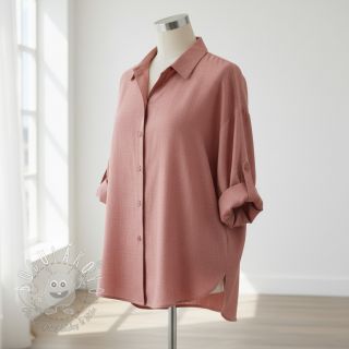 Ľan predpraný old rose