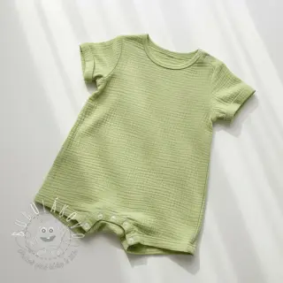 Dvojitá gázovina/mušelín soft green
