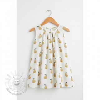 Dvojitá gázovina/mušelín Pears design B digital print