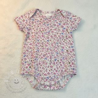 Dvojitá gázovina/mušelín Flower Michaela off white digital print