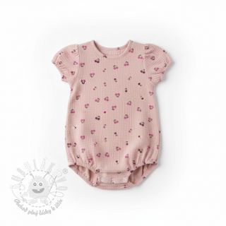 Dvojitá gázovina/mušelín Fruits cherry soft rose