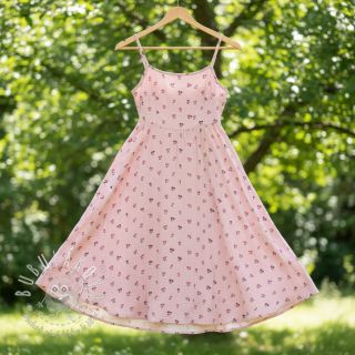 Dvojitá gázovina/mušelín Fruits cherry soft rose