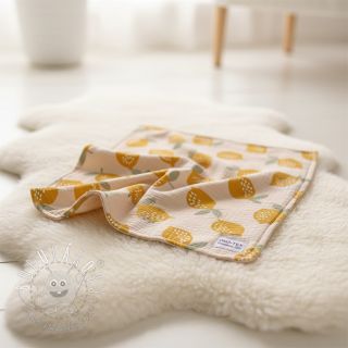 Dvojitá gázovina/mušelín Lemons sand