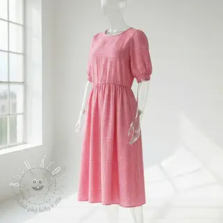 Dvojitá gázovina/mušelín Vintage pink