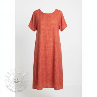 Dvojitá gázovina/mušelín Vintage red