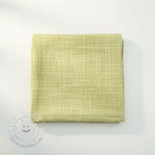 Dvojitá gázovina/mušelín Vintage lime