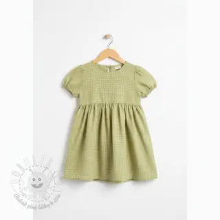 Dvojitá gázovina/mušelín Vintage lime