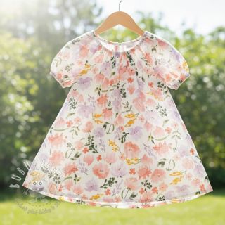 Dvojitá gázovina/mušelín Big summer flowers digital print