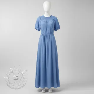 Dvojitá gázovina/mušelín royal blue