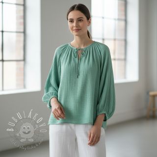 Dvojitá gázovina/mušelín peppermint