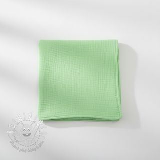Dvojitá gázovina/mušelín light lime