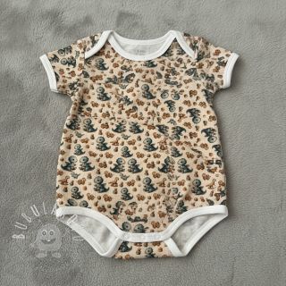 Dvojitá gázovina/mušelín Baby dino design B digital print