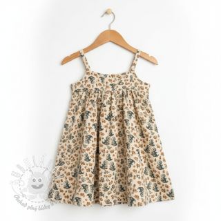 Dvojitá gázovina/mušelín Baby dino design B digital print