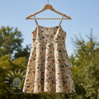 Dvojitá gázovina/mušelín Safari buddys design E digital print