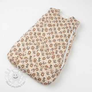 Dvojitá gázovina/mušelín Safari buddys design D digital print