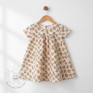 Dvojitá gázovina/mušelín Safari buddys design D digital print