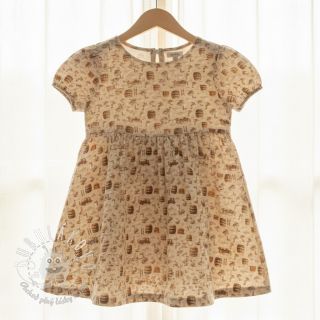 Dvojitá gázovina/mušelín Little farm animals design C digital print