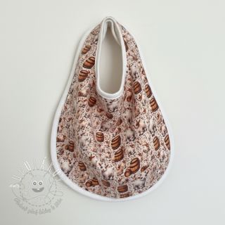 Dvojitá gázovina/mušelín Little farm animals design B digital print