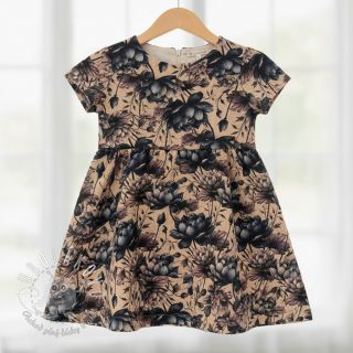 Dvojitá gázovina/mušelín Dreamy flowers design B digital print