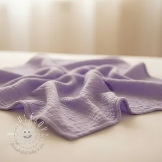 Dvojitá gázovina/mušelín bright violet ORGANIC