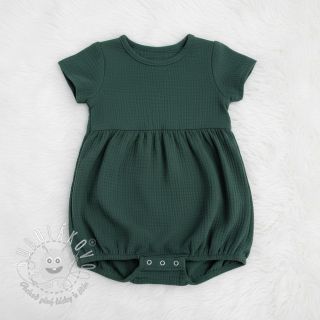 Dvojitá gázovina/mušelín old green ORGANIC