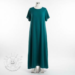 Dvojitá gázovina/mušelín petrol ORGANIC