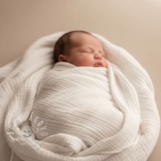 Dvojitá gázovina/mušelín ecru ORGANIC