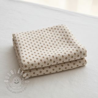 Dvojitá gázovina/mušelín Bohemian SIMPLY NATURAL digital print ORGANIC