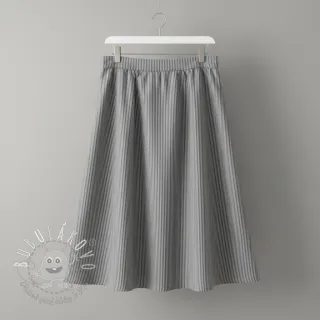 Dvojitá gázovina/mušelín YARN DYED Stripes grey