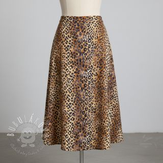 Dvojitá gázovina/mušelín Animal skin panther digital print