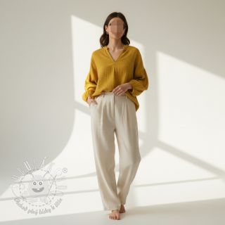 Dvojitá gázovina/mušelín gold ORGANIC