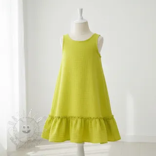 Dvojitá gázovina/mušelín neon yellow